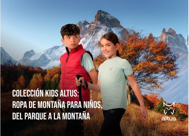 Colección Kids Altus: ropa de montaña para niños, del parque a la montaña